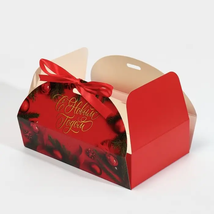 Коробка новогодняя складная «Новогоднее фото», 22 х 15 х 6 см, Новый год Коробка новогодняя складная «Новогоднее фото», 22 х 15 х 6 см, Новый год