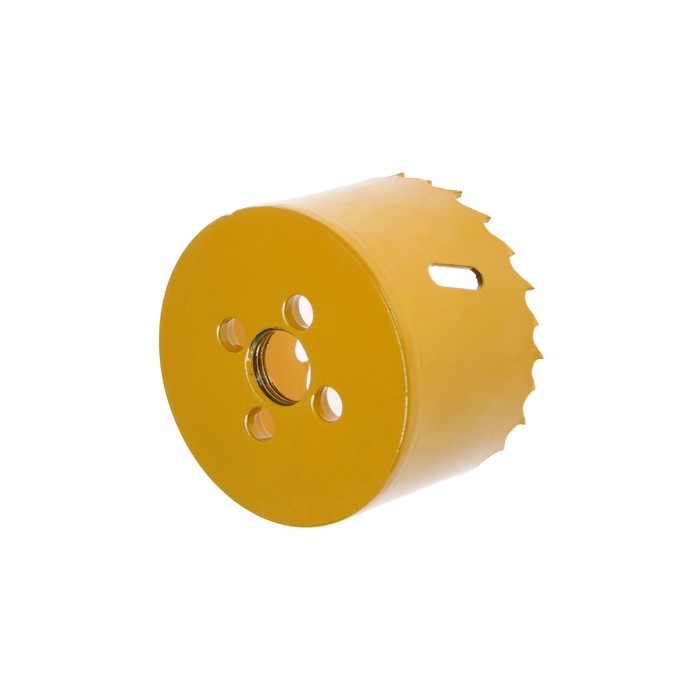 Коронка биметаллическая ТУНДРА, 64 мм, M16 с дополнительной фиксацией Коронка биметаллическая ТУНДРА, 64 мм, M16 с дополнительной фиксацией