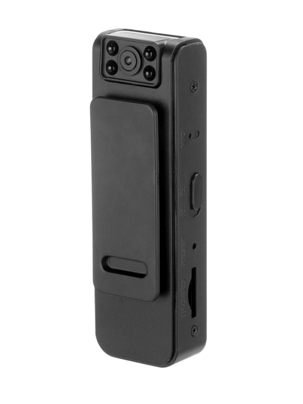 Видеокамера нагрудная CAM-16, 1920х1080, Full HD 1080p, 2 Мп, микрофон, чёрная Видеокамера нагрудная CAM-16, 1920х1080, Full HD 1080p, 2 Мп, микрофон, чёрная