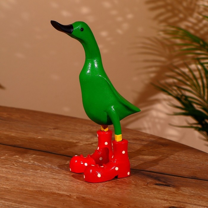 Сувенир Сувенир "Утка зелёная" дерево 27 см