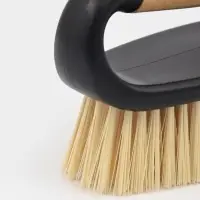 Щётка утюжок Доляна Meli, бамбуковая ручка, 12.5&times;6.5&times;9.5 см, чёрная