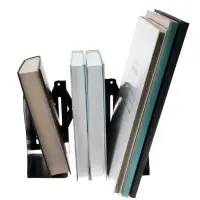 Подставка для книг раздвижная 3 отделения, металл, черная