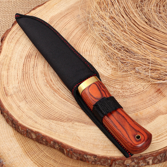 Нож охотничий  Нож охотничий "Алвар" 24,5см, клинок 130мм/3мм, коричневый