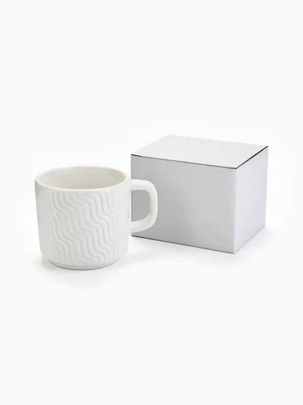 Кружка чайная керамическая &laquo;Волны&raquo;, 260 мл, ручная работа