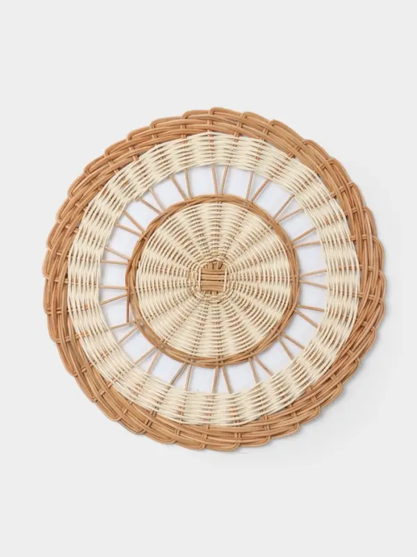Подставка под горячее, 39&times;39&times;1 см, ротанг