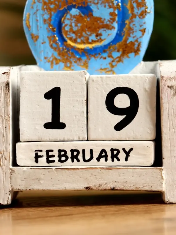 Календарь настольный «Ракушка», 7×4×9 см, дерево, синий