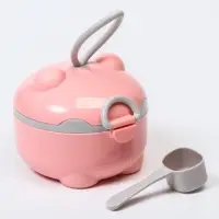 Контейнер для детского питания Мишка 1, 150 мл, розовый