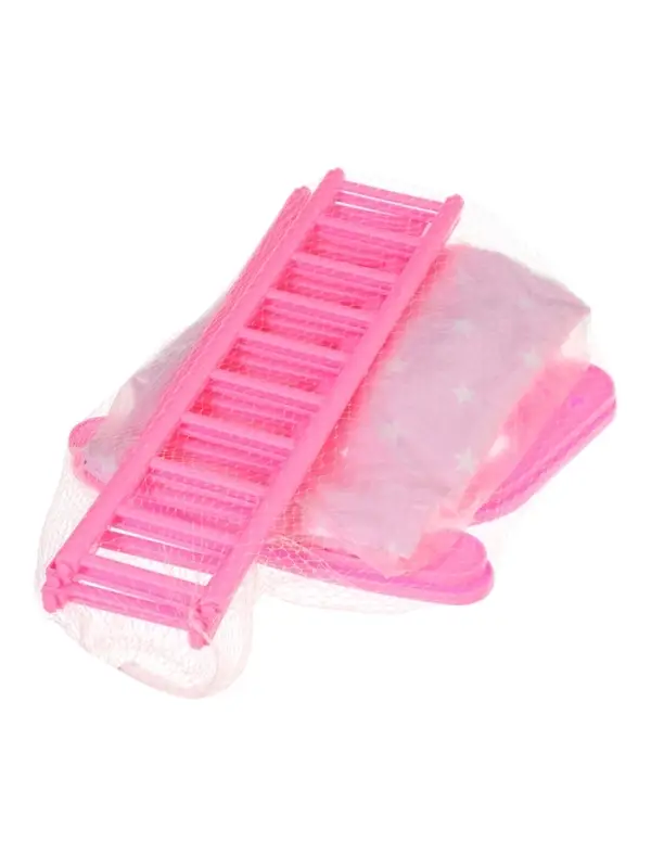 Кровать кукольная, с комплектом белья: матрас, подушка, одеяло (48&times;30 см)