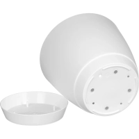 Горшок для цветов Flora 3,2л с поддоном (белый), 231600829/00