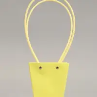 Сумка для цветов тиснение шампань влагостойкая, 12&times;12 - 8&times;8 - 12.5 см