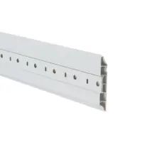 Плинтус напольный фигурный &laquo;Идеал. Дюра&raquo;, 2200&times;80 мм, цвет 001 белый