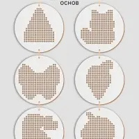 Вышивка крестиком для детей на деревянной канве &laquo;Фантастические узоры&raquo;, набор для творчества