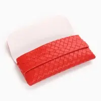 Футляр для очков &laquo;Косичка&raquo;, 16.8&times;2.8&times;7.8 см, красный