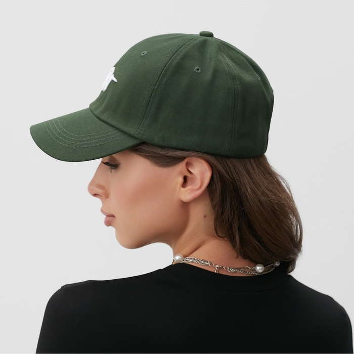 Кепка MINAKU "Heart", цвет зеленый, размер 56-58