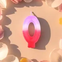 Свеча цифра для торта &laquo;0&raquo;, 8&times;3.75&times;1 см