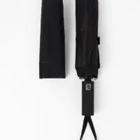 Зонт автоматический Lanford, 3 сложения, 12 спиц, R=52/60 см, d=104 см, чёрный