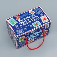 Подарочная новогодняя коробка «Долгожданная» , Посылка 20×12×12 см