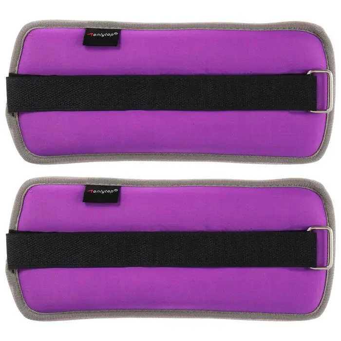 Утяжелители неопреновые ONLYTOP, 2 шт. &times; 0.5 кг, цвет фиолетовый