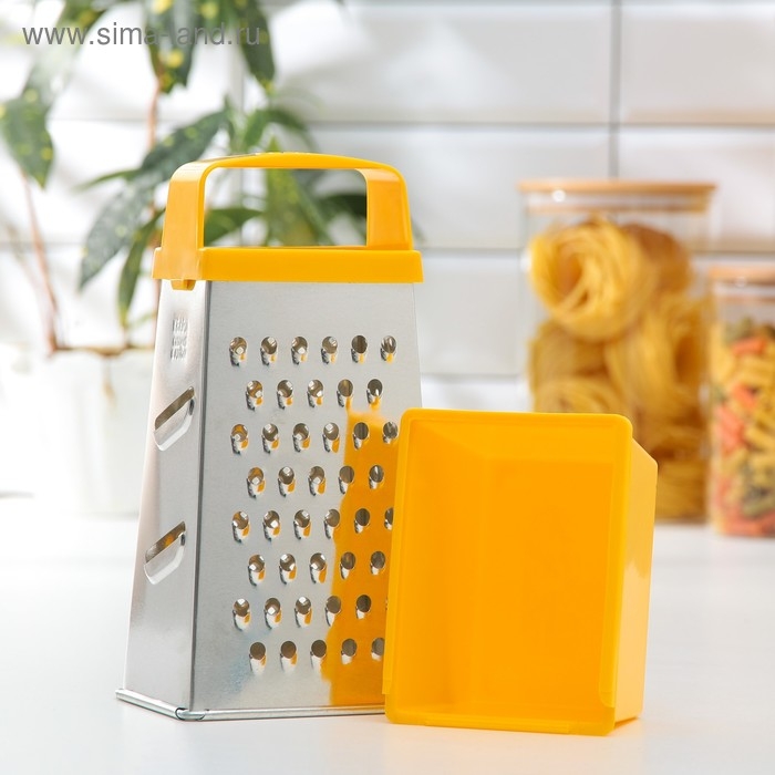 Тёрка Доляна «Универсал», 4 грани, контейнер 450 мл, 27×12×0,9 см, цвет МИКС Тёрка Доляна «Универсал», 4 грани, контейнер 450 мл, 27×12×0,9 см, цвет МИКС