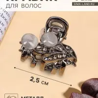 Крабик для волос &laquo;Ширли стиль&raquo;, веточка, 2.5 см, чёрный