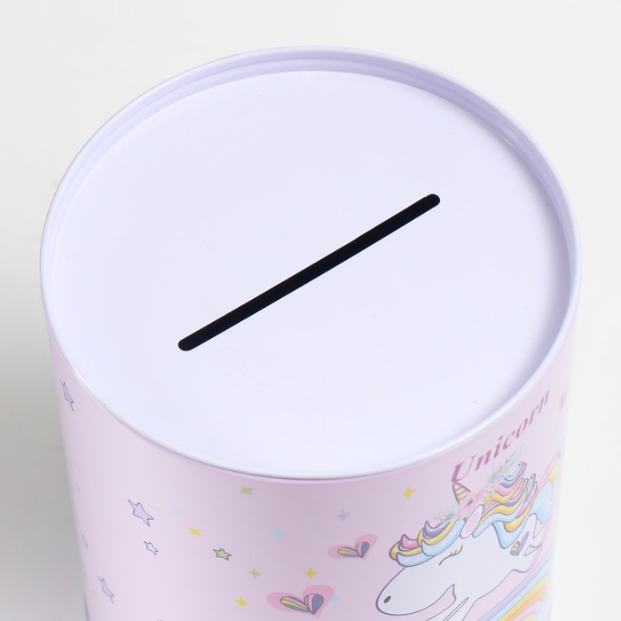 Копилка металл банка Копилка металл банка"Единорог на радуге" н-р 5 шт 7,5х10,5;8,5х11,5;9х12,5;10х14;13,5х16 см