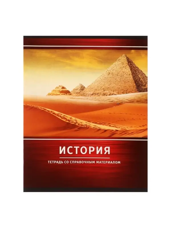 Предметная тетрадь по истории Calligrata &laquo;Металл&raquo;, 48 листов, в клетку, со справочным материалом, обложка из мелованного картона