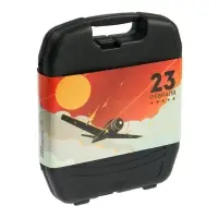 Набор инструментов в кейсе ЛОМ &laquo;23 ФЕВРАЛЯ&raquo;, в подарочной упаковке, 27 предметов