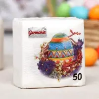 Салфетки бумажные «Пасхальные», 1 слой, 24×24 см, 50 шт.