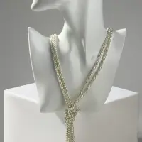 Бусы &laquo;Узел&raquo;, 2 нити, бусины №6-14, цвет молочный, 80 см