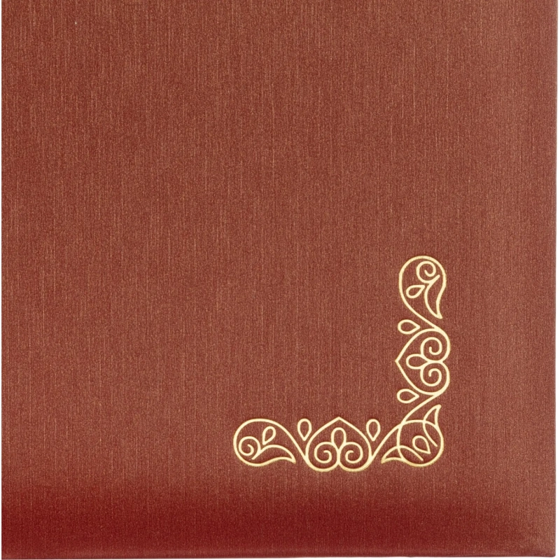 Папка адресная ПОЗДРАВЛЯЕМ, танго, бордо, А4