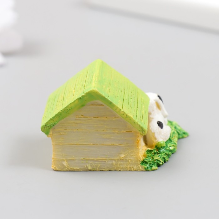 Фигурка для флорариума полистоун  Фигурка для флорариума полистоун "Пёсик у будки" МИКС 4,5х4х3,2 см