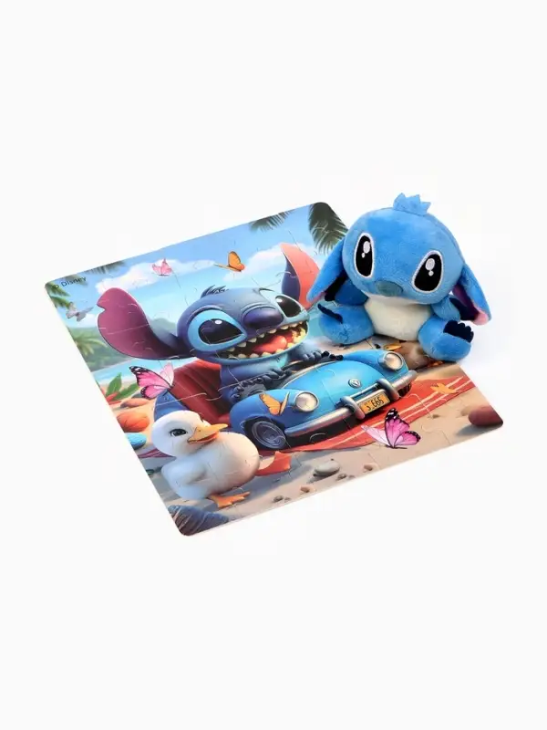 Набор пазл с игрушкой Набор пазл с игрушкой "Стич"