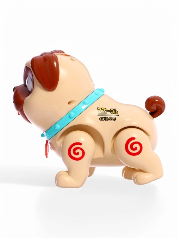 Интерактивная игрушка "Щенок Барри" звуковые и световые эффекты, ходит, выпускает пар