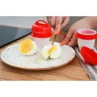 Набор контейнеров для варки яиц без скорлупы, 6 шт., 6.5&times;9 см