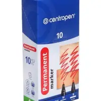 Маркер перманентный Centropen 2846, чёрный, узел 2.0 мм, линия 1 мм