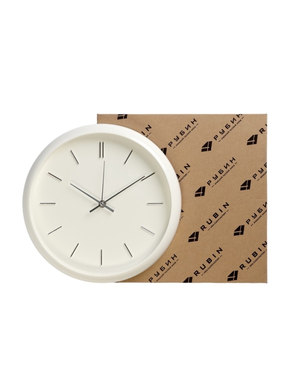 Часы настенные, интерьерные "Классика", d-30 см, со стеклом, белые