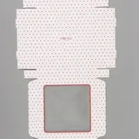 Коробка подарочная самосборная с окном &laquo;С любовью&raquo;, 19&times;19&times;3 см