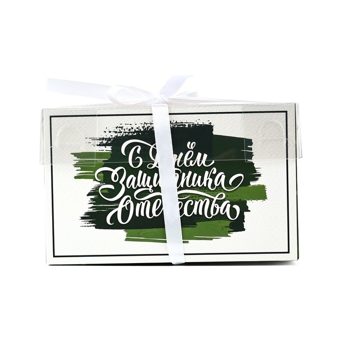 Коробка для капкейка «23 февраля», 16 х 8 х 10 см Коробка для капкейка «23 февраля», 16 х 8 х 10 см