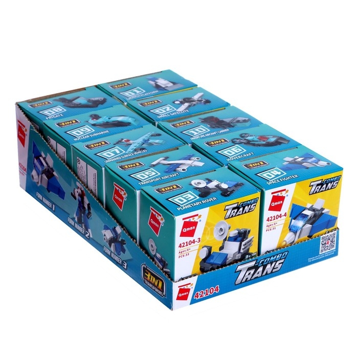 Конструктор «Транспорт», 10 видов, МИКС