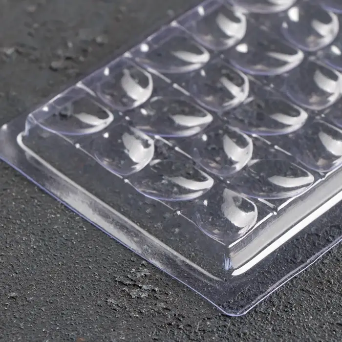 Форма для шоколада «Лепестки», пластик, 20.5×10×1 см, прозрачная