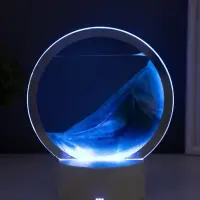 Светильник настольный СТАРТ Sands, LED, 10 Вт, USB, 16&times;16&times;20 см, 3хAA, зелёный