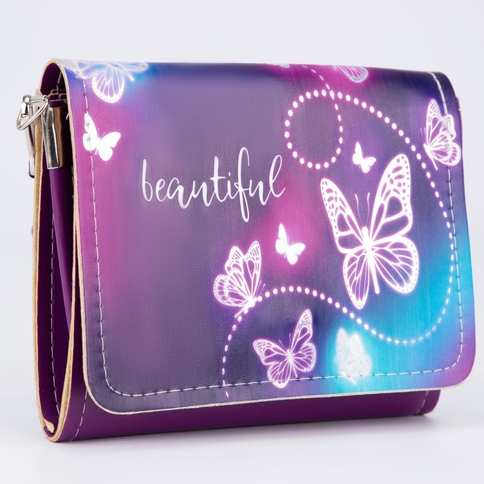Сумка детская для девочки Beautiful на клапане, цвет фиолетовый Сумка детская для девочки Beautiful на клапане, цвет фиолетовый