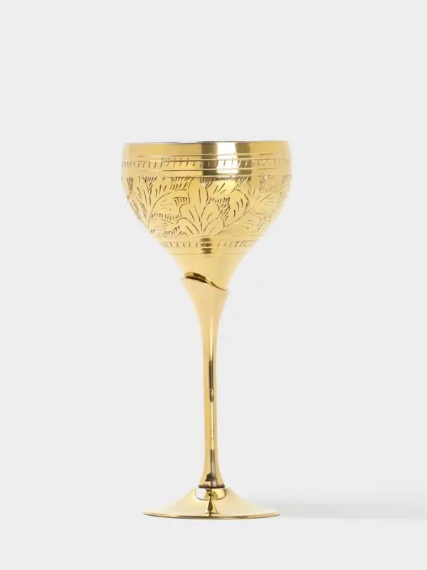 Бокал для вина, 20&times;9&times;9 &plusmn; 1 см, латунь