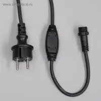 Гирлянда &laquo;Занавес&raquo; 2&times;1.5 м, IP65, УМС, тёмная нить каучук, 300 LED, свечение мульти, 220 В