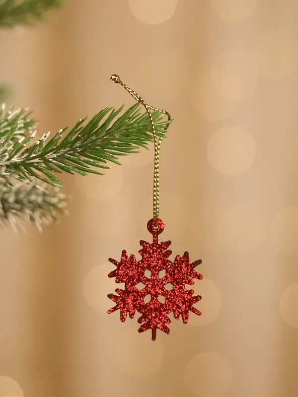 Ёлочные игрушки набор 6 шт. &laquo;Зимнее волшебство. Снежинка&raquo;, d=3.5 см, МИКС