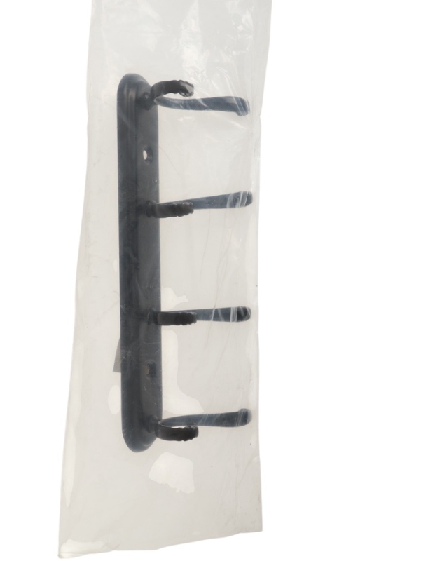 Вешалка ТУНДРА TVF001, металлическая, четырехрожковая, цвет черный