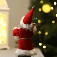Дед Мороз под ёлку &laquo;Зимнее волшебство. В красной шубке, с лесными гостинцами&raquo;, 16 см