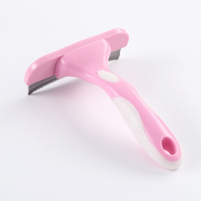 Дешеддер большой, лезвие шириной 10 см, розовый Дешеддер большой, лезвие шириной 10 см, розовый