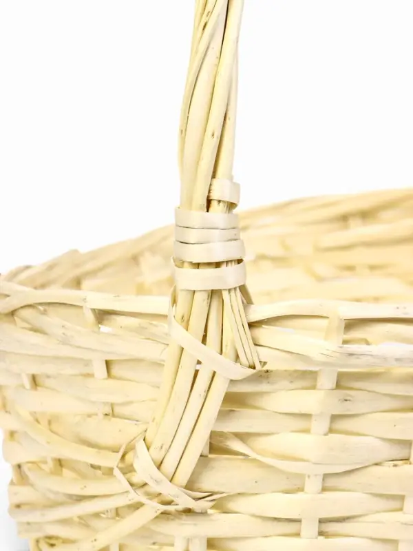 Набор корзин 3 шт ИВА 40x30x13 34х24x11 29х21x10 см ПЛЕТ ручка h=20/18/16 см бел