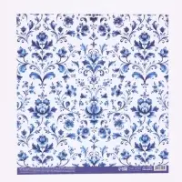 Бумага для скрапбукинга &laquo;Русские узоры&raquo;, 180 г/м, 30.5&times;32 см